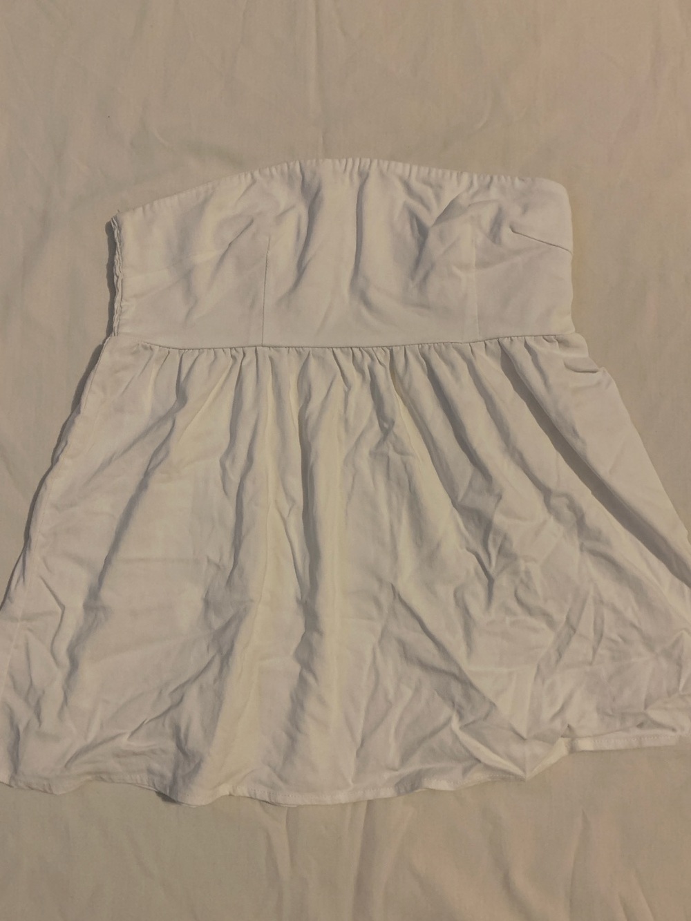 Strapless White Tube Top